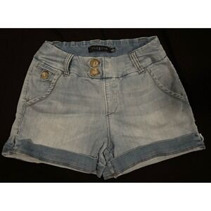 One Five One Light Blue Jean Shorts Womens Size Small Mom Style Denim